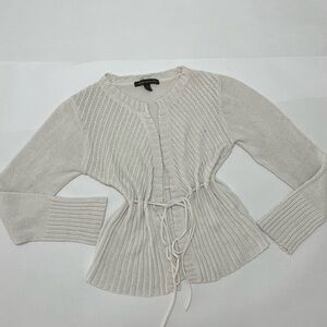 Vintage Sandra Angelozzi knit corded cardigan - size M